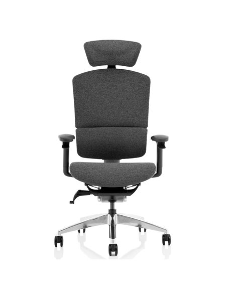 Dynamic Ergo Click Posture Office Chair Plus Grey Fabrimesh with Headrest PO000064 - pic 81475 | FastDaddyshop