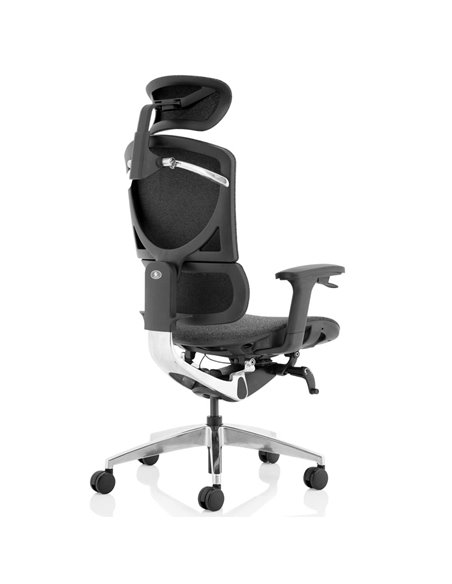 Dynamic Ergo Click Posture Office Chair Plus Grey Fabrimesh with Headrest PO000064 - pic 81480 | FastDaddyshop