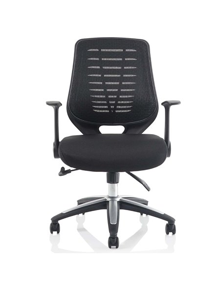 Dynamic Relay Task Operator Chair Airmesh Seat Black Back With Folding Arms OP000115 - pic 81519 | FastDaddyshop