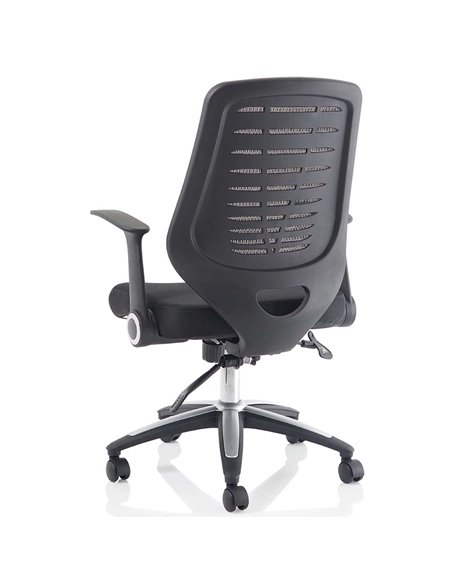 Dynamic Relay Task Operator Chair Airmesh Seat Black Back With Folding Arms OP000115 - pic 81522 | FastDaddyshop