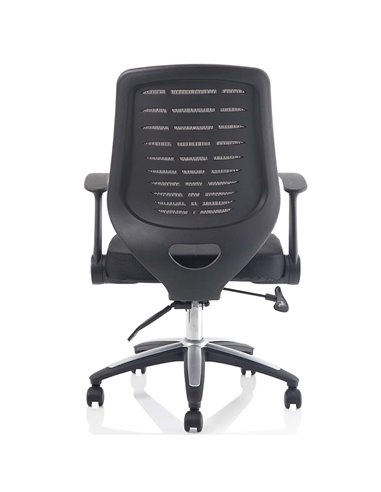 Dynamic Relay Task Operator Chair Airmesh Seat Black Back With Folding Arms OP000115