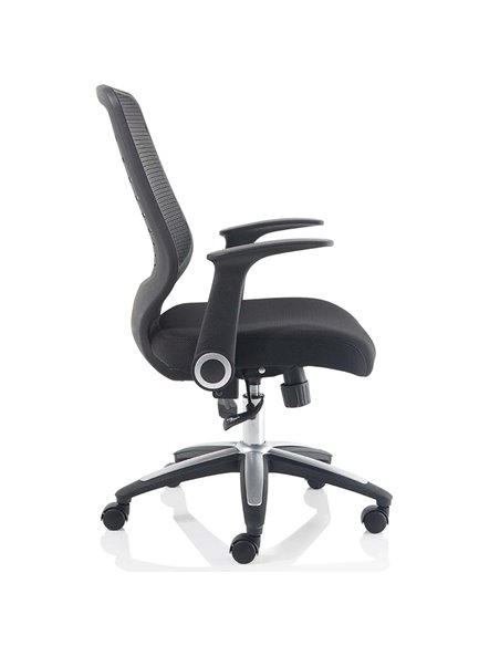 Dynamic Relay Task Operator Chair Airmesh Seat Black Back With Folding Arms OP000115 - pic 81525 | FastDaddyshop