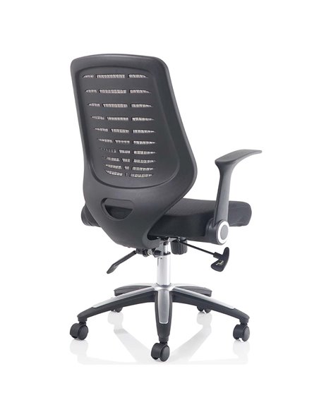 Dynamic Relay Task Operator Chair Airmesh Seat Silver Back With Folding Arms OP000116 - pic 81533 | FastDaddyshop