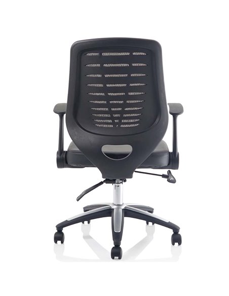 Dynamic Relay Task Operator Chair Leather Seat Black Back With Folding Arms OP000117 - pic 81540 | FastDaddyshop