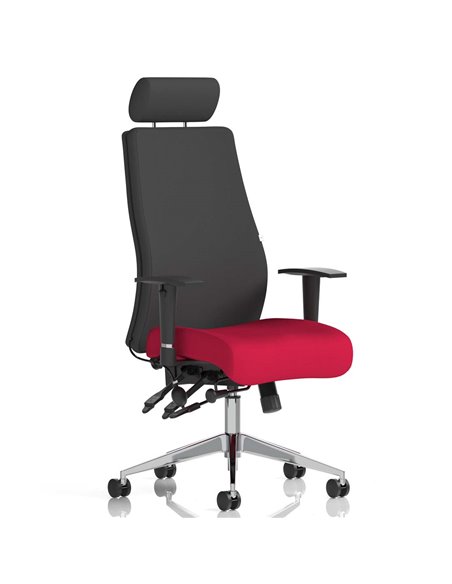 Dynamic Onyx Posture Office Chair Bespoke Colour Seat With Headrest Bergamot Cherry KCUP0417 - pic 81551 | FastDaddyshop