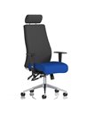 Dynamic Onyx Posture Office Chair Bespoke Colour Seat With Headrest Stevia Blue KCUP0419