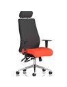Dynamic Onyx Posture Office Chair Bespoke Colour Seat With Headrest Tabasco Orange KCUP0420