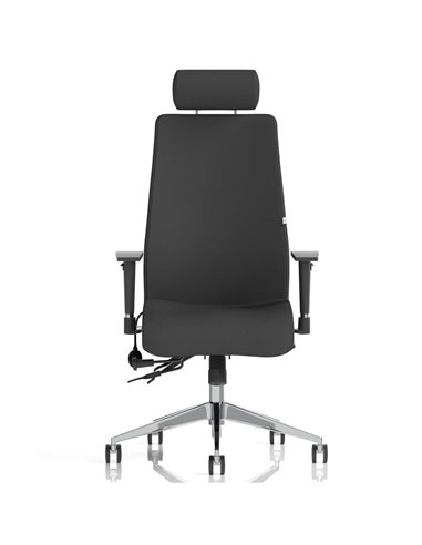 Dynamic Onyx Posture Office Chair Bespoke Colour Seat With Headrest Senna Yellow KCUP0421