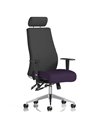 Dynamic Onyx Posture Office Chair Bespoke Colour Seat With Headrest Tansy Purple KCUP0424