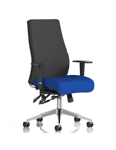 Dynamic Onyx Posture Office Chair Bespoke Colour Seat Without Headrest Stevia Blue KCUP0427 - pic 81633 | FastDaddyshop
