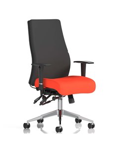 Dynamic Onyx Posture Office Chair Bespoke Colour Seat Without Headrest Tabasco Orange KCUP0428