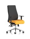 Dynamic Onyx Posture Office Chair Bespoke Colour Seat Without Headrest Senna Yellow KCUP0429