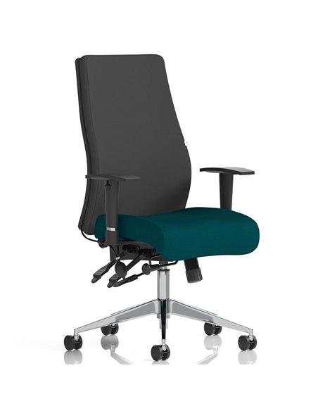 Dynamic Onyx Posture Office Chair Bespoke Colour Seat Without Headrest Maringa Teal KCUP0431 - pic 81669 | FastDaddyshop