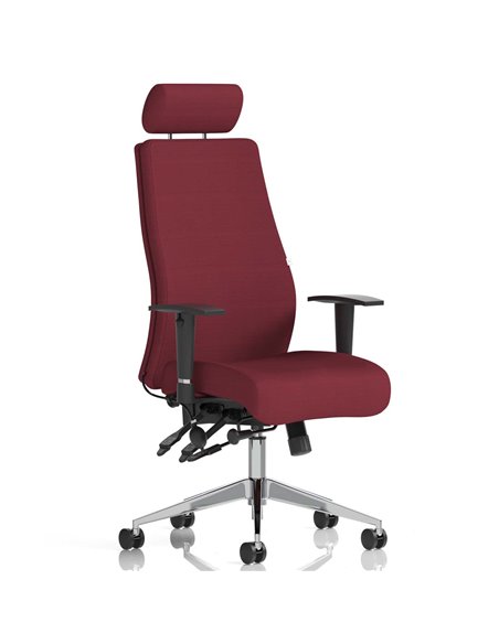 Dynamic Onyx Posture Office Chair Bespoke Colour With Headrest Ginseng Chilli KCUP0438 - pic 81727 | FastDaddyshop
