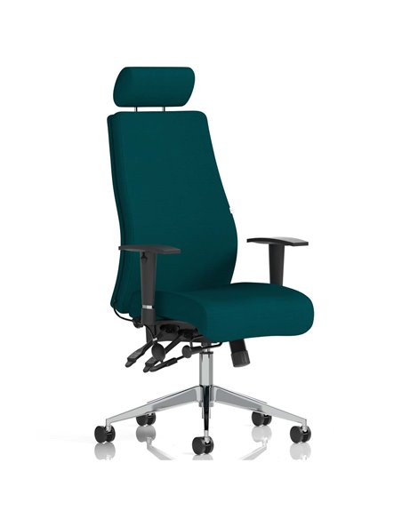Dynamic Onyx Posture Office Chair Bespoke Colour With Headrest Maringa Teal KCUP0439 - pic 81735 | FastDaddyshop