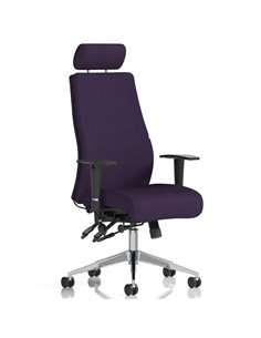 Dynamic Onyx Posture Office Chair Bespoke Colour With Headrest Tansy Purple KCUP0440