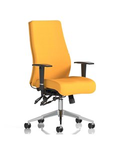 Dynamic Onyx Posture Office Chair Bespoke Colour Without Headrest Senna Yellow KCUP0445