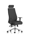 Dynamic Onyx Ergo Posture Desk Chair Black Fabric With Headrest With Arms OP000094