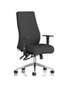 Dynamic Onyx Ergo Posture Desk Chair Black Fabric Without Headrest With Arms OP000095
