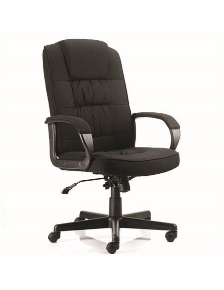 Dynamic Moore Executive Office Chair Black Fabric With Arms EX000043 - pic 81860 | FastDaddyshop