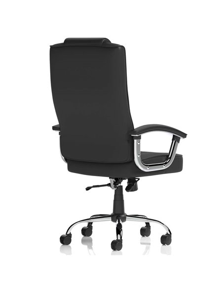 Dynamic Moore Deluxe Executive Office Chair Black Leather With Arms EX000045 - pic 81869 | FastDaddyshop