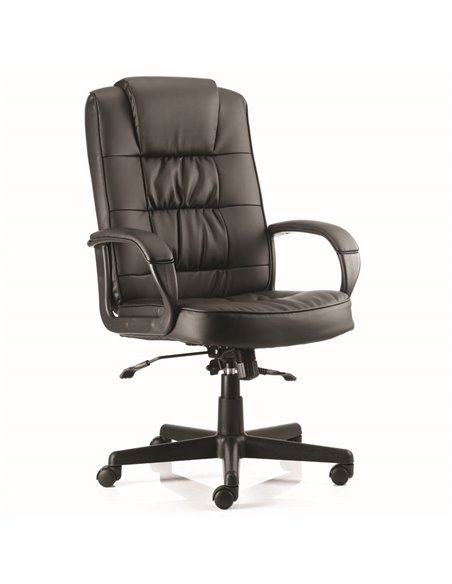 Dynamic Moore Executive Office Chair Black Leather With Arms EX000050 - pic 81873 | FastDaddyshop