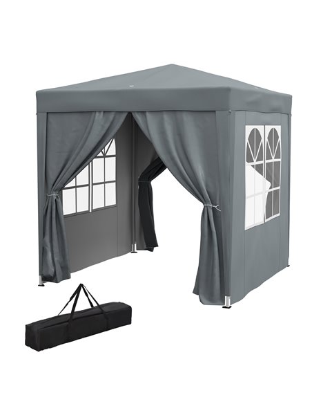 Outsunny Garden Pop Up Gazebo Marquee Party Tent Canopy 2m x 2m, Grey 84C-423V00GY - pic 82021 | FastDaddyshop