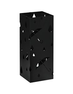 HOMCOM Square Umbrella Stand Freestanding for Hallway, Dark Grey 837-442V00BK