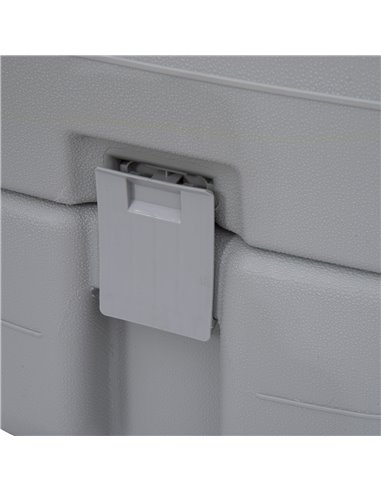 Outsunny Portable Travel Mobile Toilet Outdoor Camping Handle WC Grey