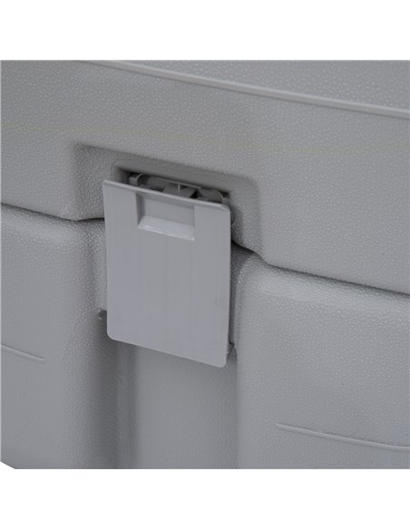 Outsunny Portable Travel Mobile Toilet Outdoor Camping Handle WC Grey - pic 82632 | FastDaddyshop