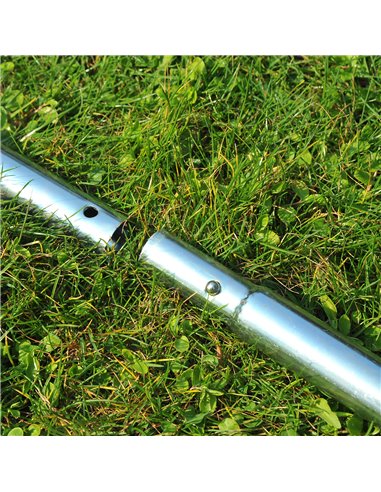 Outsunny Garden Rolling Lawn Aerator Heavy Duty Steel Grass Roller w/ Adjustable Handle 845-022