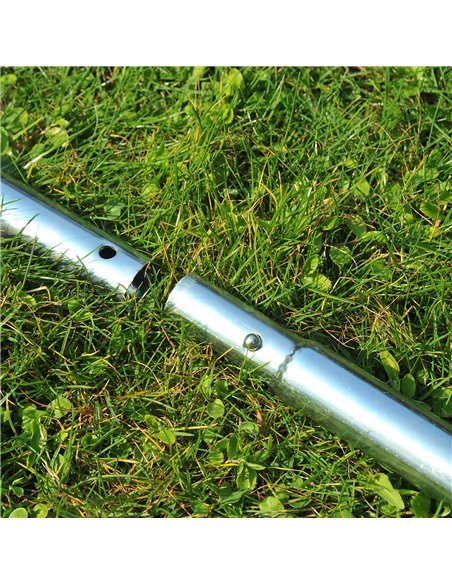 Outsunny Garden Rolling Lawn Aerator Heavy Duty Steel Grass Roller w/ Adjustable Handle 845-022 - pic 82638 | FastDaddyshop