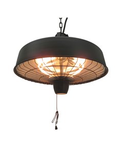 Outsunny Adjustable Power 1000/2500W Infrared Halogen Electric Light Heater, Black 842-070