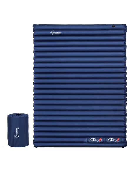 Outsunny Camping Mattress, Self-Inflating, for 2/3 People, Navy Blue A20-144NU - pic 82750 | FastDaddyshop
