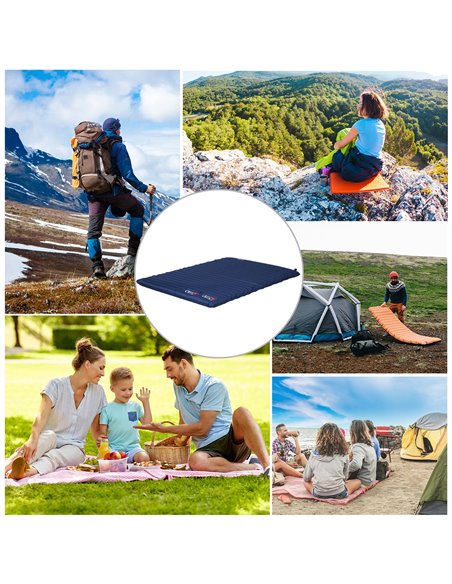 Outsunny Camping Mattress, Self-Inflating, for 2/3 People, Navy Blue A20-144NU - pic 82756 | FastDaddyshop