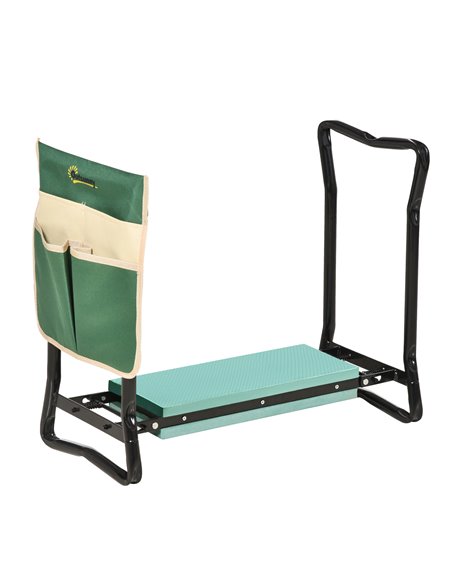 Outsunny Foldable Steel Frame Garden Kneeler Seat, Green 845-335 - pic 82793 | FastDaddyshop