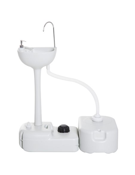 Outsunny Portable Hand Wash Station with 17L Fresh Water Tank, Grey A20-082 - pic 82802 | FastDaddyshop