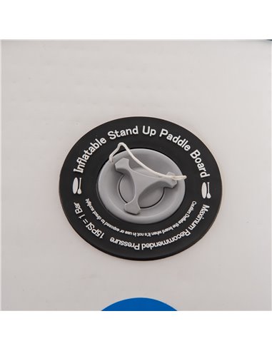 Outsunny 10'6" x 30" x 6" Inflatable Paddle Stand Up Board, Adjustable Aluminium Paddle Non-Slip Deck Board with ISUP Accessorie