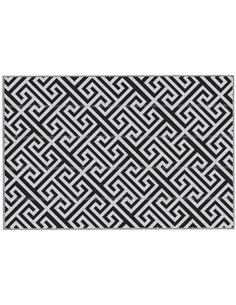 Outsunny 182 x 274 cm(6x9ft) Outdoor Rug, Black & White 844-480