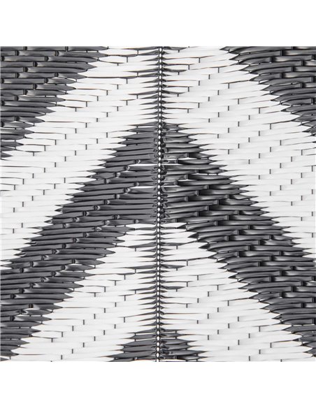 Outsunny 182 x 274 cm(6x9ft) Outdoor Rug Reversible Mat Plastic Straw Rug Portable RV Camping Mat for Garden Deck Picnic, Black  - pic 82935 | FastDaddyshop