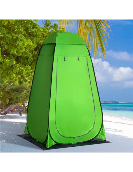 Outsunny Camping Shower Tent Pop Up Toilet Privacy for Outdoor Changing Dressing Bathing Storage Room Tents, Portable Carrying B - pic 82983 | FastDaddyshop