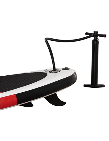Outsunny Stand Up Paddle Board Inflatable Set, Non-Slip Deck with Aluminium Paddle & ISUP Accessories, White A33-017