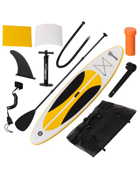 Outsunny Stand Up Paddle Board Inflatable SUP 305L x 76W x 15H cm, White A33-018 - pic 83000 | FastDaddyshop