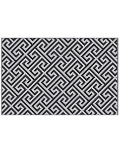 Outsunny 152 x 243 cm(5x 8ft) Outdoor Rug, Black & White 844-479V01