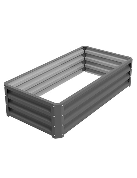 Outsunny Raised Beds for Garden, Galvanised Outdoor Planter, Light Grey 845-039V01LG - pic 83324 | FastDaddyshop