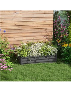 Outsunny Raised Beds for Garden, Galvanised Outdoor Planter, Light Grey 845-039V01LG 2