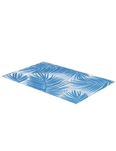 Outsunny Reversible Outdoor Rug, with Carry Bag, 182 x 274cm, Blue and Cream 844-781V00MX