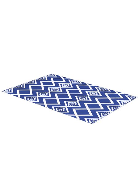 Outsunny Reversible Outdoor Rug with Carry Bag, 182 x 274cm, Blue and White 844-784V00MX - pic 83405 | FastDaddyshop