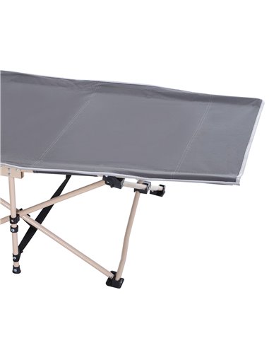 Outsunny Portable Folding Camping Cot, Single Person Sleep Bed, Lightweight with Carry Bag, Ideal for Outdoor Adventures