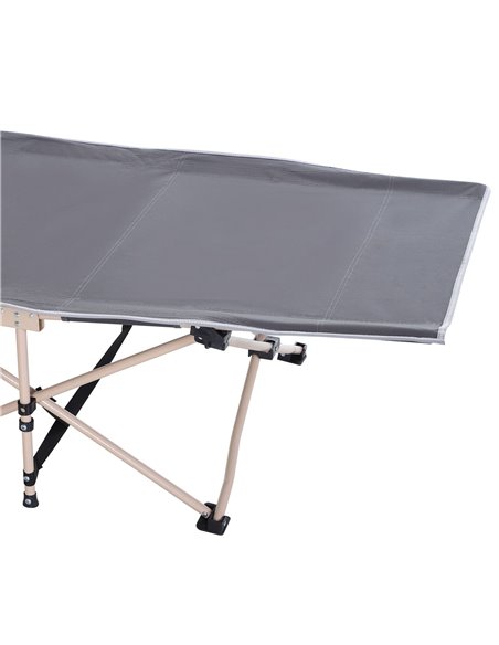 Outsunny Portable Folding Camping Cot, Single Person Sleep Bed, Lightweight with Carry Bag, Ideal for Outdoor Adventures - pic 83430 | FastDaddyshop